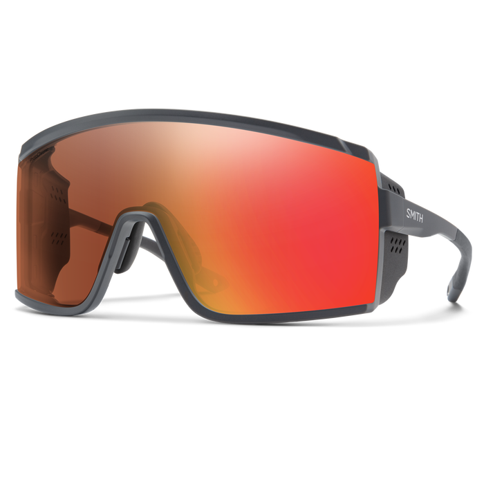 Pursuit, Matte Slate + ChromaPop Glacier Photochromic Copper Red Mirror Lens, hi-res