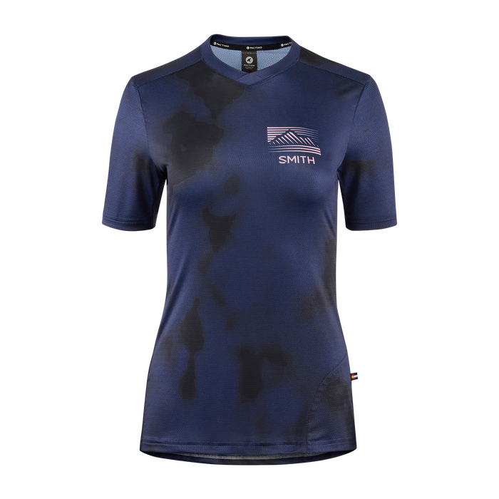 Women's MTB Jersey - Short Sleeve, French Navy Bleached, hi-res