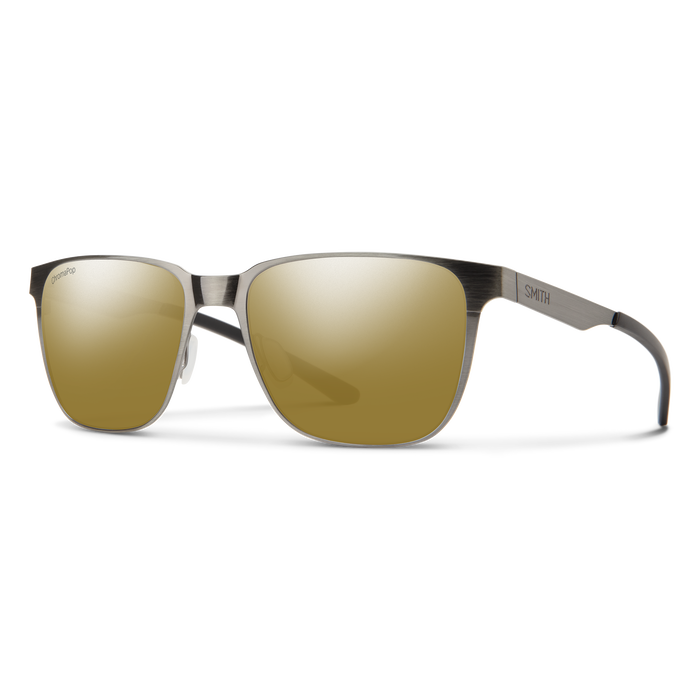 Lowdown Metal, Brushed Gunmetal + ChromaPop Polarized Bronze Mirror Lens, hi-res