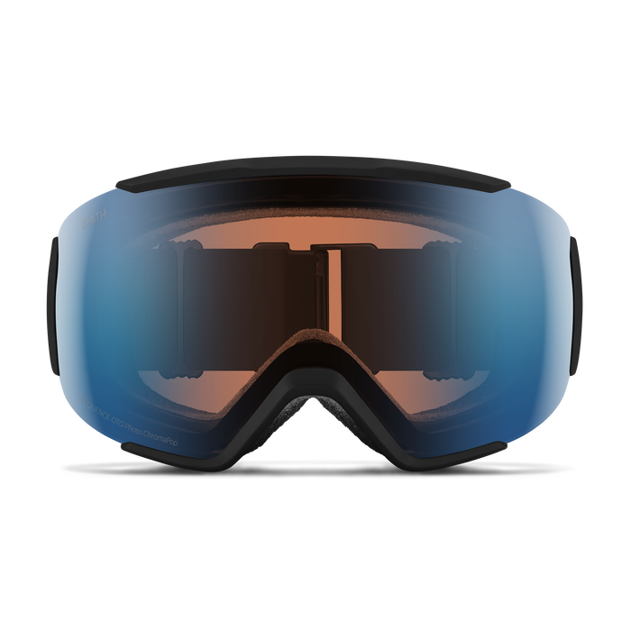 Sequence OTG Low Bridge Fit, Black + ChromaPop™ Pro Photochromic Blue Mirror Lens, hi-res