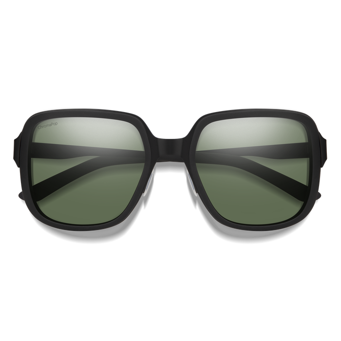 Aveline, Matte Black + ChromaPop Polarized Gray Green Lens, hi-res