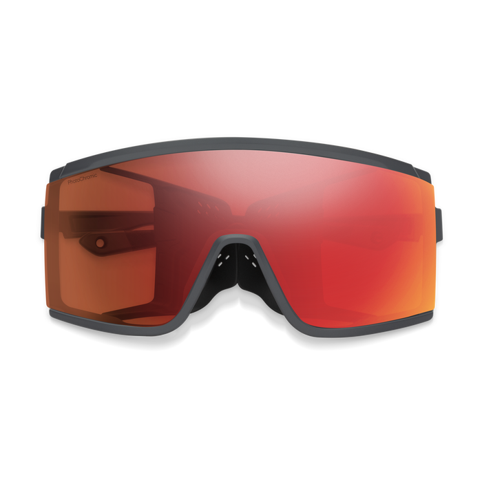 Pursuit, Matte Slate + ChromaPop Glacier Photochromic Copper Red Mirror Lens, hi-res