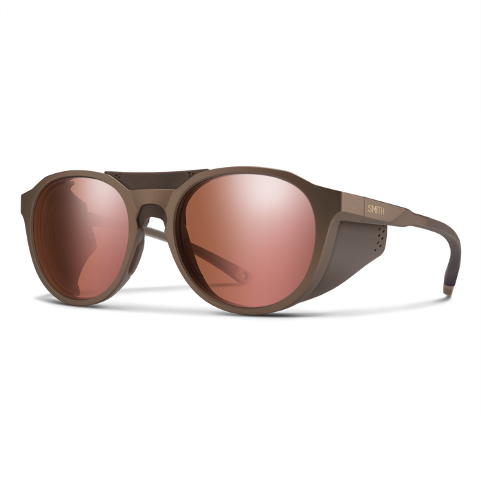 Venture, Matte Gold Dust + ChromaPop™ Glacier Photochromic Rose Gold Mirror Lens, hi-res