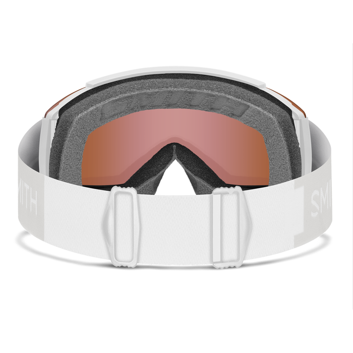 Squad Low Bridge Fit, White Vapor + ChromaPop™ Everyday Rose Gold Mirror Lens, hi-res