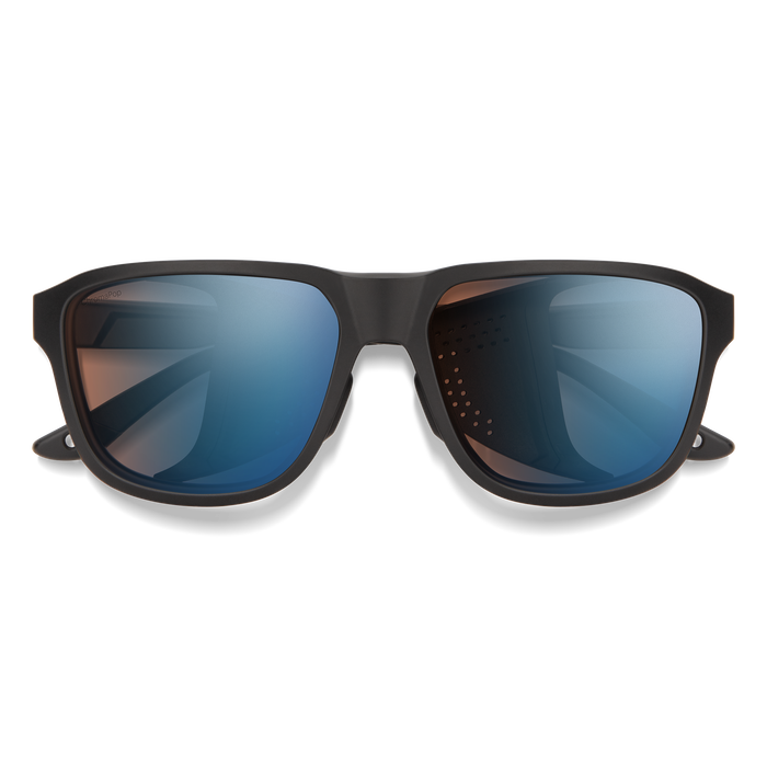Embark, Matte Black + ChromaPop Glacier Photochromic Copper Blue Mirror Lens, hi-res