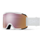 Squad Low Bridge Fit, White Vapor + ChromaPop™ Everyday Rose Gold Mirror Lens, hi-res