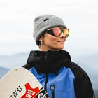 Venture, Matte Gold Dust + ChromaPop™ Glacier Photochromic Rose Gold Mirror Lens, hi-res