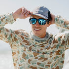 Outrigger, Matte Black + ChromaPop Glass Polarized Blue Mirror Lens, hi-res