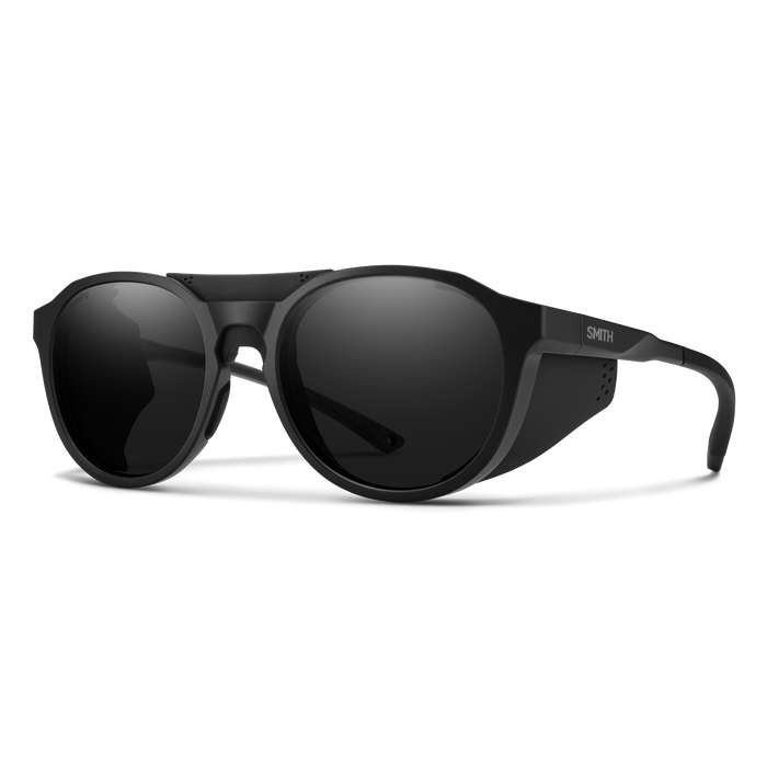 Venture, Matte Black + ChromaPop™ Glass Polarized Black Lens, hi-res