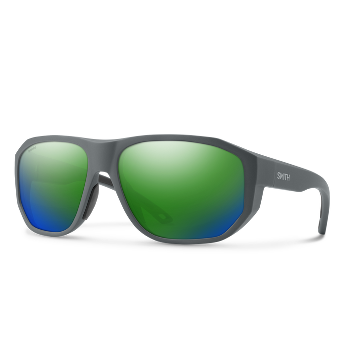 Outrigger, Matte Slate + ChromaPop Polarized Green Mirror Lens, hi-res