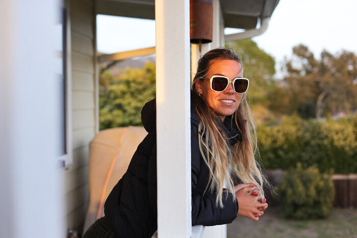 Aveline, White Gold + Polarized Brown Lens, hi-res