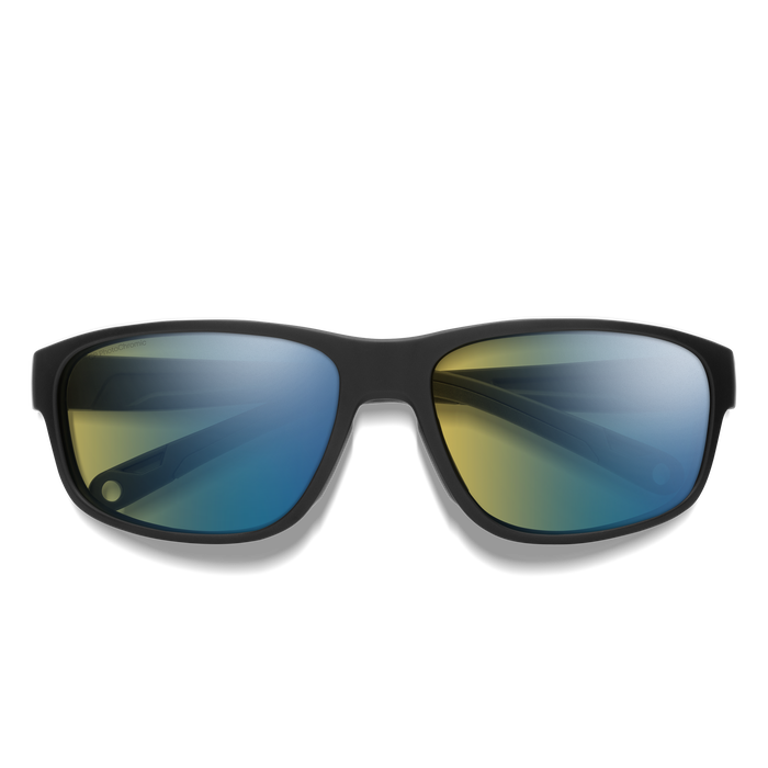 Redding 2, Matte Black + ChromaPop Glass Polarchromic Yellow Blue Mirror Lens, hi-res