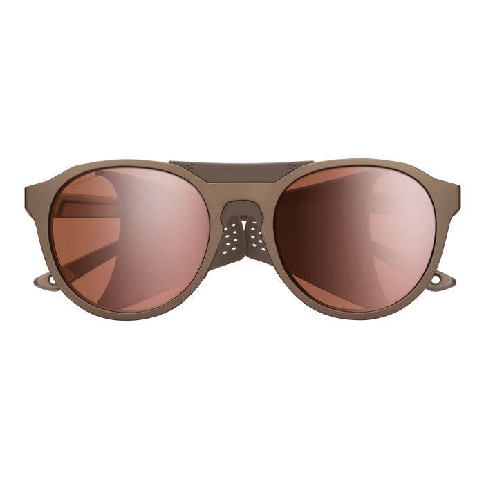 Venture, Matte Gold Dust + ChromaPop™ Glacier Photochromic Rose Gold Mirror Lens, hi-res