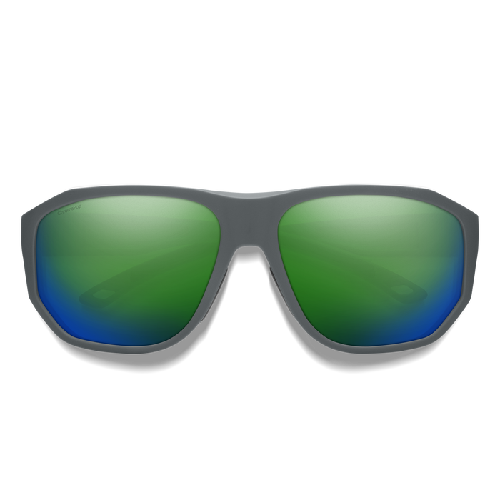 Outrigger, Matte Slate + ChromaPop Polarized Green Mirror Lens, hi-res