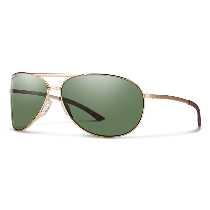 Serpico 2, Matte Gold + ChromaPop Polarized Gray Green Lens, hi-res