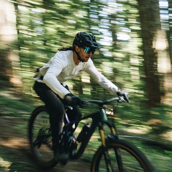 Image of a mountain biker wearing Forefront 2 helmet and Wildcat sunglasses Image of a mountain biker wearing Forefront 2 helmet and Wildcat sunglasses